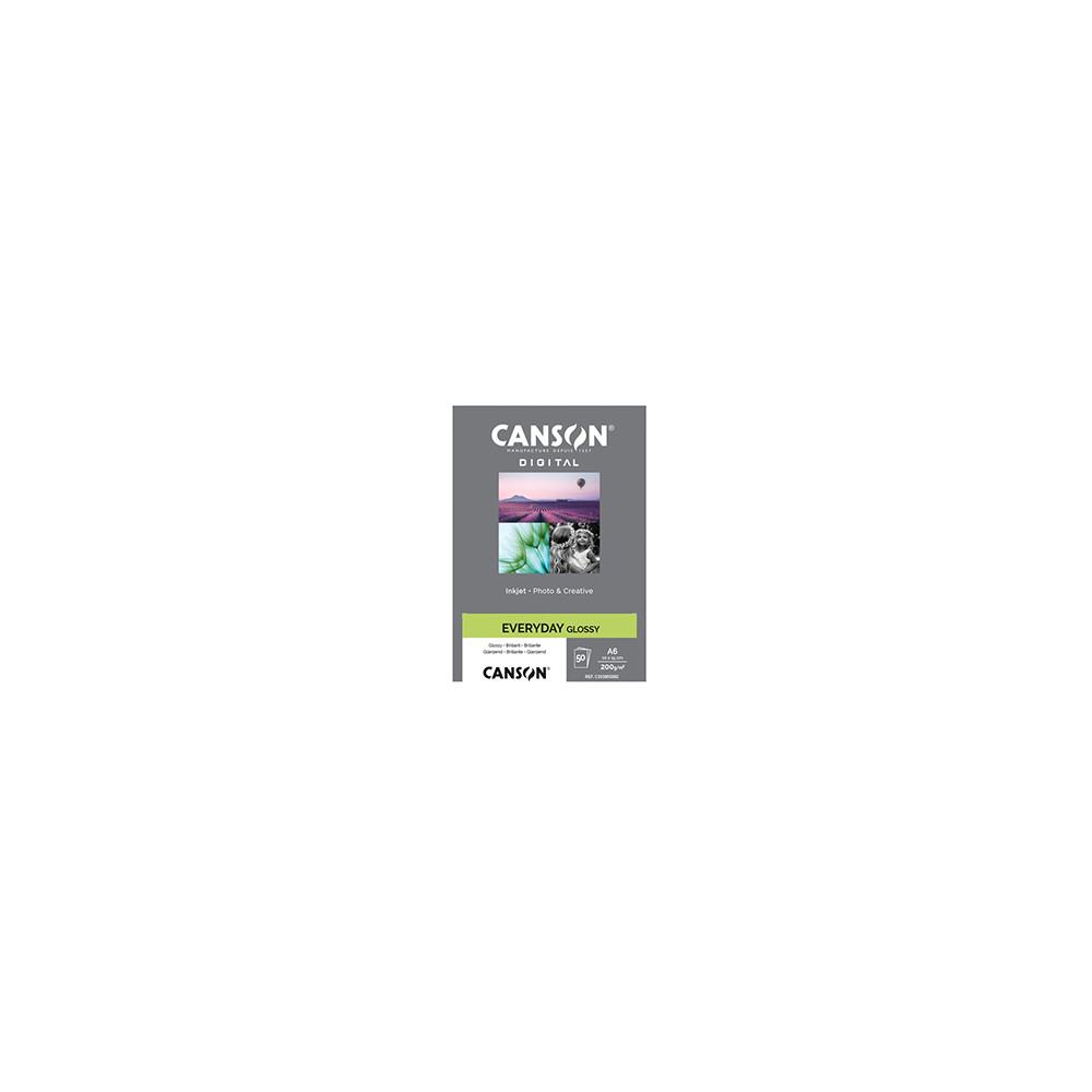Papel 10,2x12,5cm 200g Foto Canson Everyday Glossy 50 Folhas