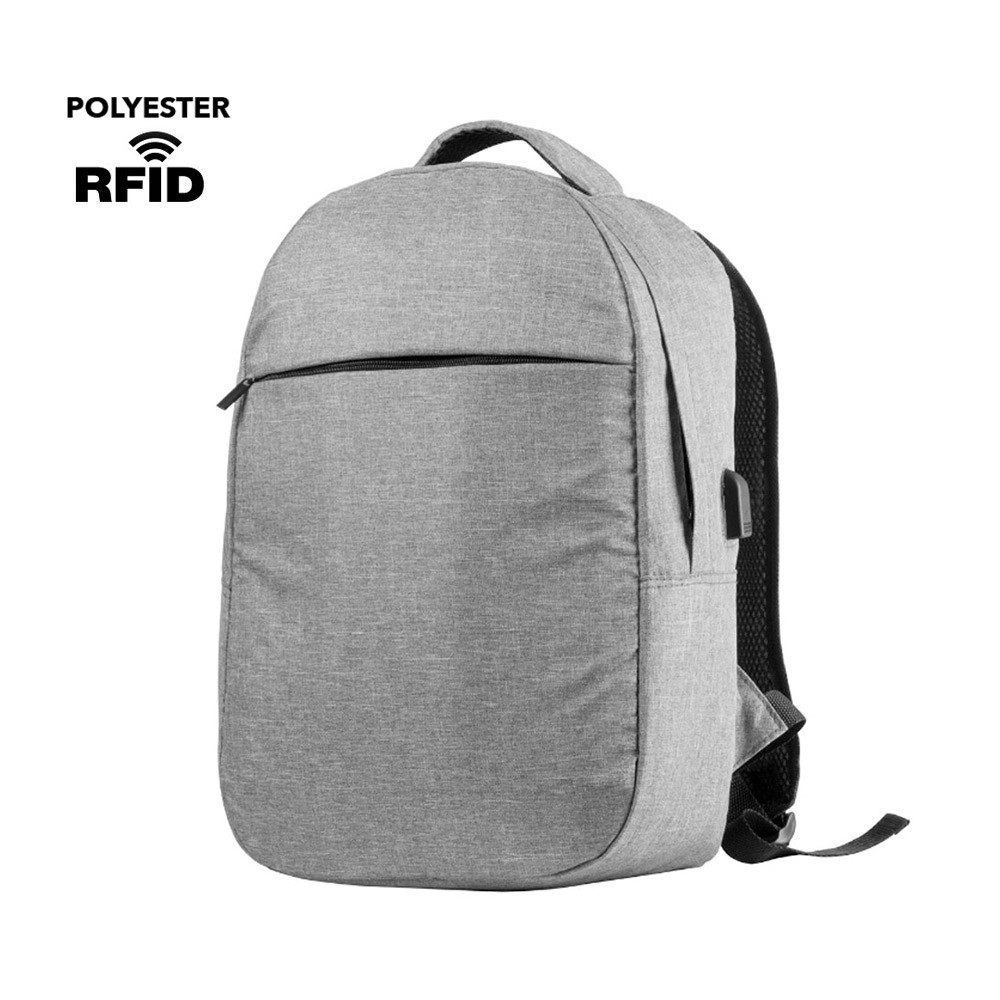 Mochila Portátil 15.0 Rigal RFID Cinza