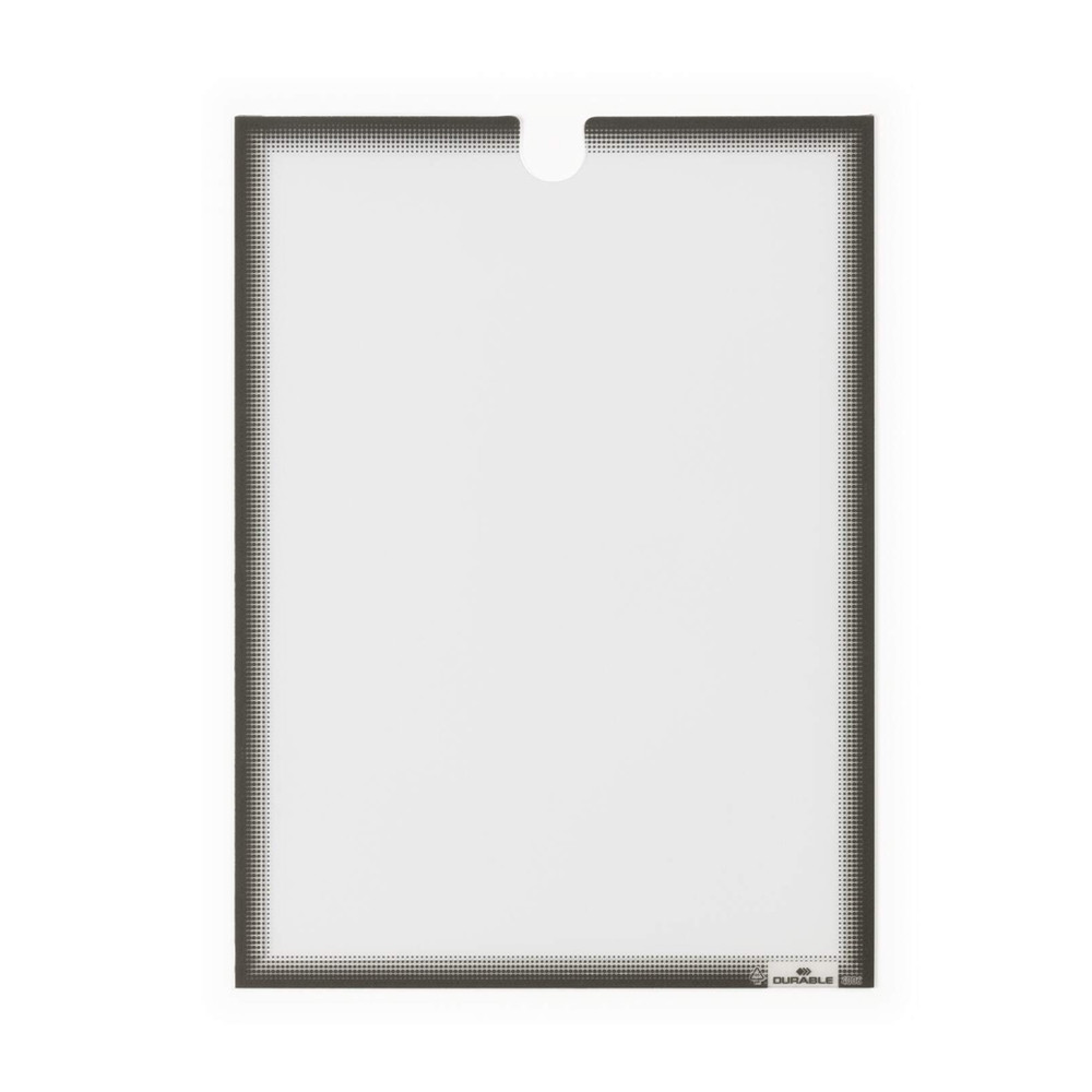 Moldura Adesiva A4 Durable 400657 Cinza 5un