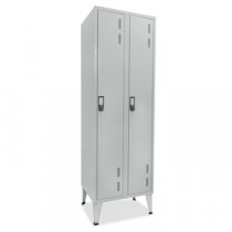 Cacifos Metálicos Duplo 2 Cacifos 600x500x1900mm Cinza