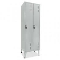 Cacifos Metálicos Duplo 2 Cacifos 600x500x1900mm Cinza