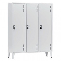 Cacifos Metálicos P/Indústria 3 Cacifos 1350x500x1900mm Cinz