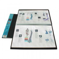 Pasta c/40 Bolsas 80 Páginas Catálogo A3 Preto