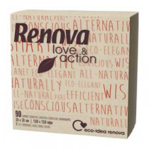 Guardanapos 33x33 2Fls Reciclados Renova Love&Action 90un