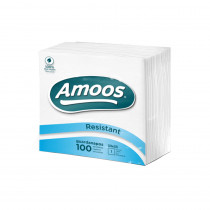 Guardanapos 33x33 1Fl Branco Amoos 100un