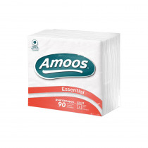 Guardanapos 33x33 2Fls Branco Amoos 90un