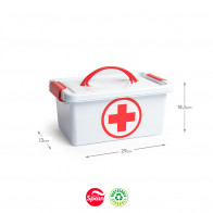 Caixa Vazia Primeiros Socorros 4L (29x18,5x13cm)