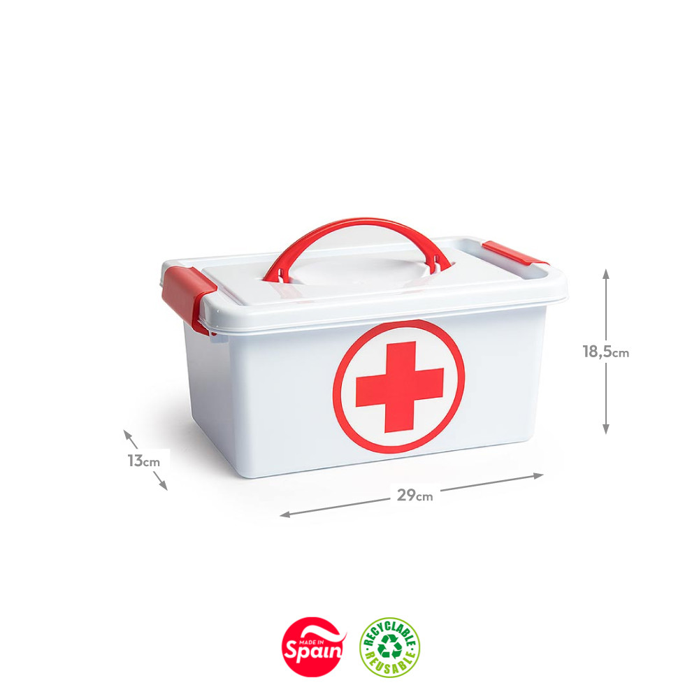 Caixa Vazia Primeiros Socorros 4L (29x18,5x13cm)